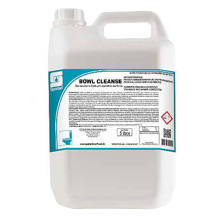 BOWL CLEANSE DESINCRUSTANTE ÁCIDO SANITÁRIOS 5 LITROS - SPARTAN