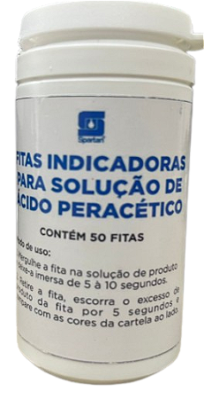 FITA INDICADORA PARA SOLUCAO AC. PERACETICO (50-500 PPM) C/ 50 UN