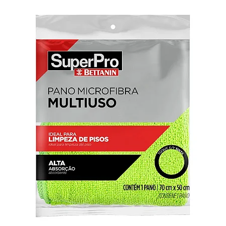PANO MICROFIBRA MULTIUSO 70X50CM VERDE - SUPERPRO