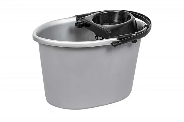 BALDE ESPREMEDOR PLASTICO 14L CINZA - SUPERPRO