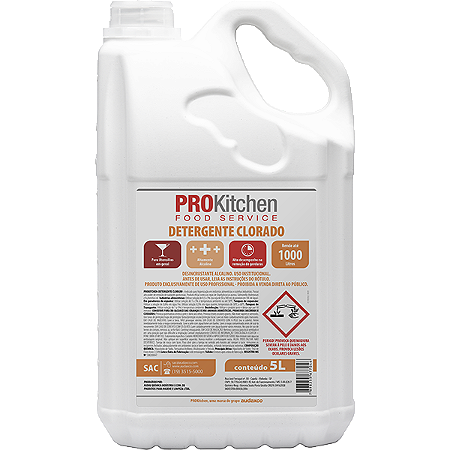 DETERGENTE CLORADO PROKITCHEN  5L - AUDAX