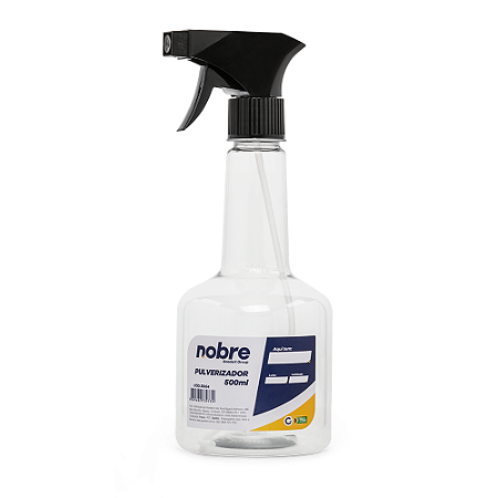 PULVERIZADOR PET 500 ML C/ GATILHO TRANSPARENTE  - NOBRE