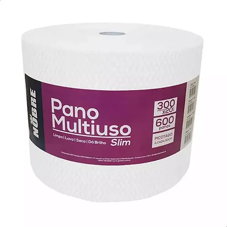 PANO MULTIUSO SLIM 20CM X 300M - 500 PANOS - NOBRE