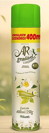 ODORIZADOR AR GRADAVEL CHA BRANCO AEROSOL 400ML - KELLDRIN