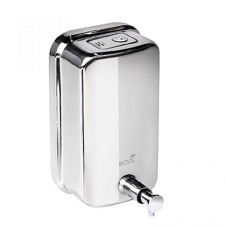 DISPENSER SABONETE C/ CHAVE 1000 ML INOX ESCOVADO - BIOVIS