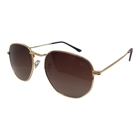 Oculos de Sol Hexagonal Metal Unissex Phoenix