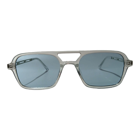 Oculos Unissex Lente Cosmética Moscou Azul transparente