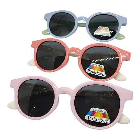 Óculos Luca Infantil Redondo Baby 0 a 3 anos Flexível Polarizado