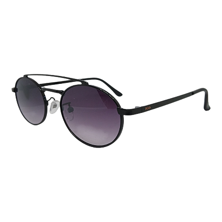 Óculos Oval Metal Ponte Dupla Jurerê