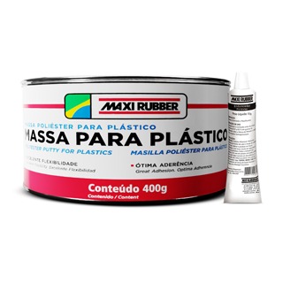 Massa Poliéster para Plástico - MAXI RUBBER