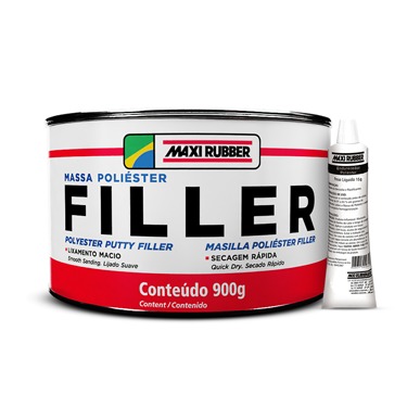 Massa Poliéster Filler - MAXI RUBBER