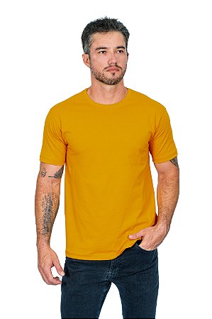 Camiseta Básica Amarelo Mostarda