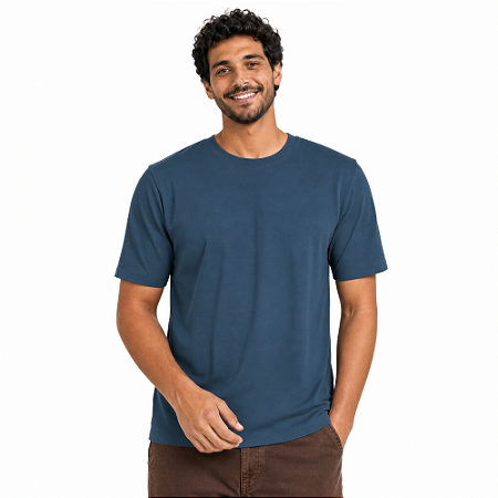 Camiseta Básica Azul Petróleo