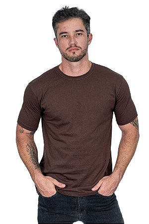 Camiseta Básica Marrom