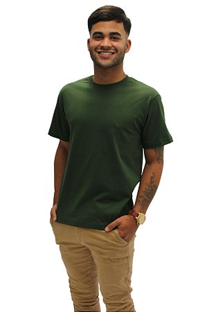 Camiseta Básica Verde Musgo