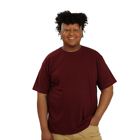 Camiseta Vinho Plus Size Unissex