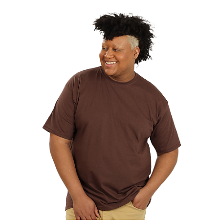 Camiseta Marrom Plus Size Unissex
