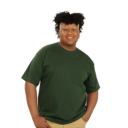 Camiseta Verde Musgo Plus Size Unissex