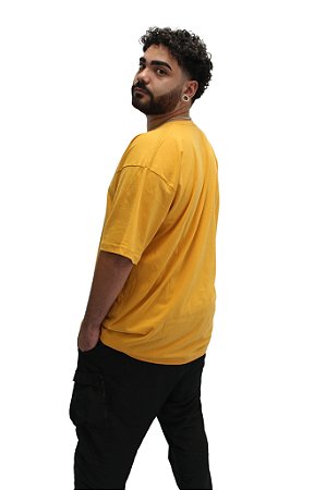 T-SHIRT LISA SEM ESTAMPA - AMARELO MOSTARDA #2 LANÇAMENTO T-SHIRT LISA SEM  ESTAMPA - AMARELO MOSTARDA