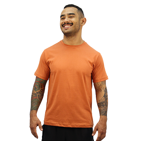 Camiseta Basica Terracota Unissex 100 Algodao Camisetas El Elyon