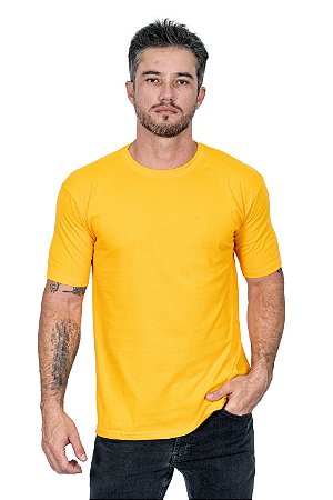 Camiseta Básica Amarelo Ouro