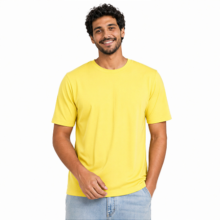 Camiseta Básica Amarelo Bebê
