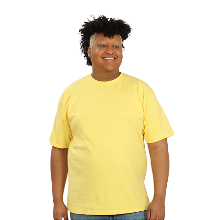 Camiseta Amarelo Bebê Plus Size Unissex