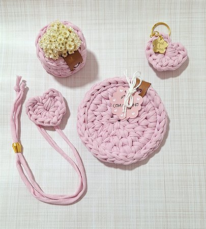 Kit de leitura presenteável rosa