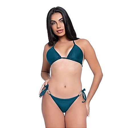 Biquini Cortininha Feminino Calcinha C/ Metal Bojo Removível