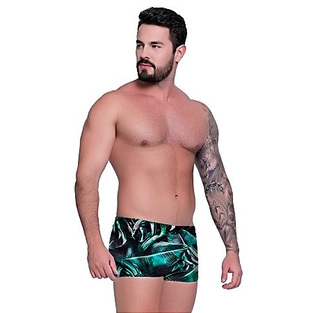 Sunga Boxer Estampada Masculina Toda Forrada Poliéster De Qualidade