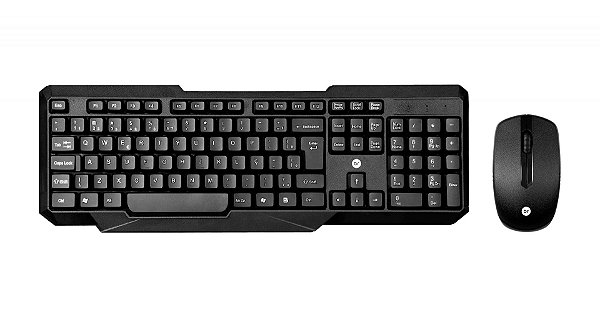 KIT TECLADO E MOUSE SEM FIO SLIM COD: 0055 BRIGHT