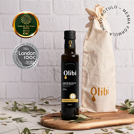 Olibi Safra 2025 para Presente - Azeite de Oliva Extravirgem Artesanal (250ml)