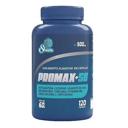 Promax+50 MaxProst - Formula para Próstata - 120 caps - Shiva