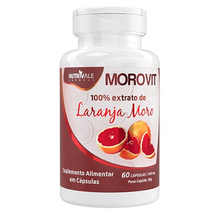 Extrato de Laranja Moro em Capsulas - Nutrivale - 60 caps