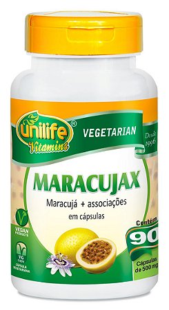 Maracujax - Calmante Natural de Maracujá 90 Cápsulas Unilife