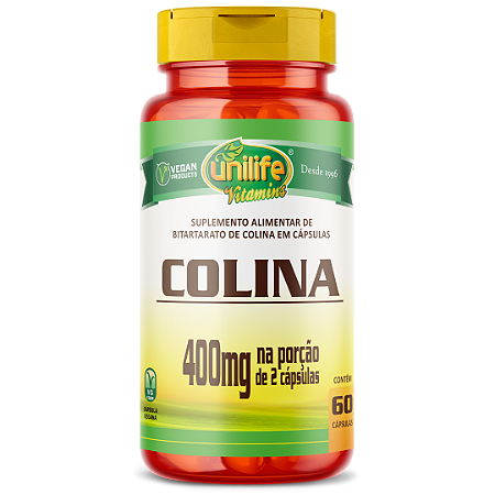 Colina Vitamina B8 60 Cápsulas Unilife