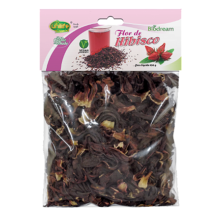 Flor de Hibisco Para Chá - Unilife - 100g