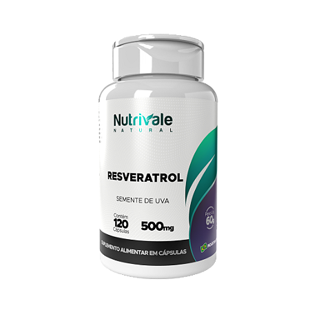 Resveratrol - Semente de Uva - 120 capsulas - Nutrivale