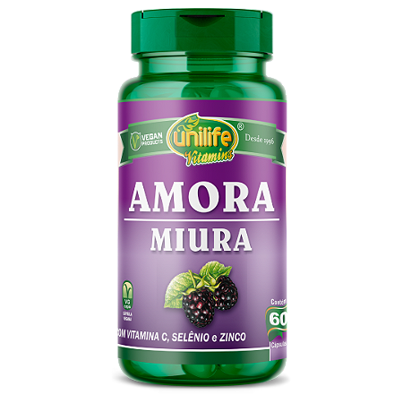 Amora 60 Cápsulas (500mg) Mulberry - Unilife