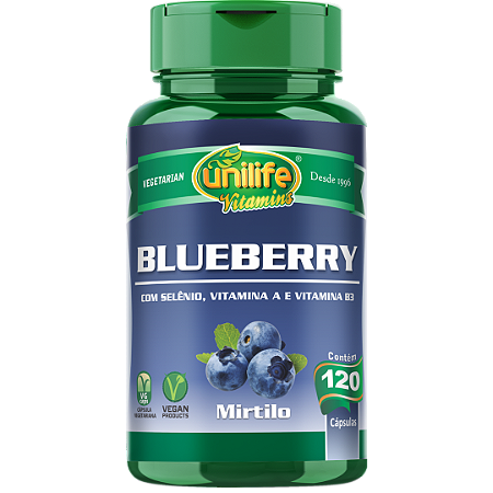 Blueberry Unilife - 120 cápsulas (550mg)