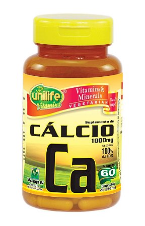 Cálcio Ca 60 Cápsulas (850mg) - Unilife