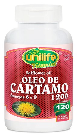 Óleo de Cártamo Unilife 120 Caps (1200 mg)