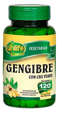 Gengibre com Chá Verde 120 Comprimidos