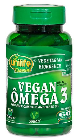 Omega 3 Vegan 60 cápsulas Unilife