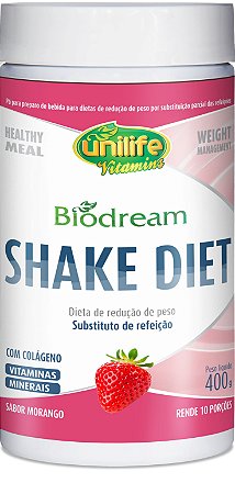 Biodream Shake Diet (400g) Morango - Unilife