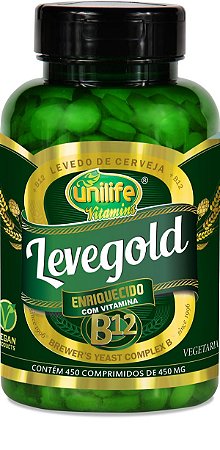 Levedo de Cerveja Unilife - Levegold (450mg) com 450 comprimidos