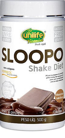 Shake Diet  Sloopo Sabor Cholocate  (500g) - Unilife