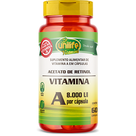 Vitamina A RETINOL Unilife (60) cápsulas - Unilife