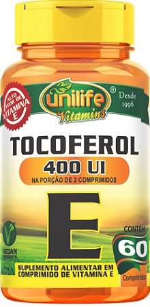 Vitamina E Tocoferol 60 cáps (1000mg) - Unilife