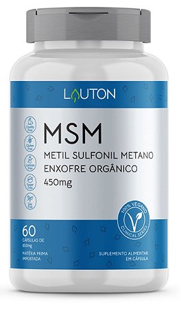 MSM - Metil Sulfonil Metano 450mg - 60 Cápsulas | Lauton Nutrition